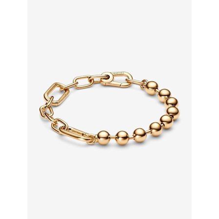 Pandora - Pandora ME Metal Bead & Link Chain Armbånd - 14k guldbelægning