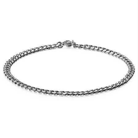 Bracelet à mailles argentées - 3 mm pour hommes - Bracelets en acier