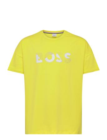 Short Sleeves Tee-Shirt Tops T-shirts Short-sleeved Yellow BOSS