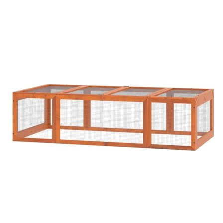 Rootz Animal Hutch - Small Animal Hutch - Small Animal Run - Öppningsbar - 180L x 90W x 48H cm