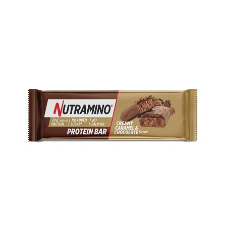 Nutramino Proteinbar Creamy Caramel & Chocolate 55 g, Sport & Velvære, Protein & Energi, Energi- Og Proteinbarer