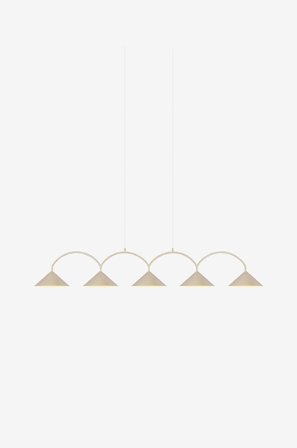 Globen Lighting - Pendel Curve 5 - Beige - Takpendler - Fra Homeroom