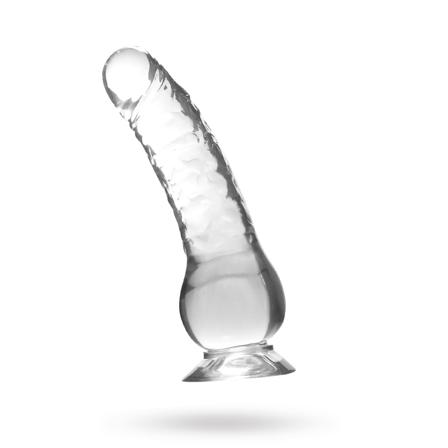 Crystal Pleasures Dildo 18 cm - Klar - Vuxen.se - Air pressure stimulator, klitoris vibratorer, dildoer, lystkugler, magic wand & æg.
