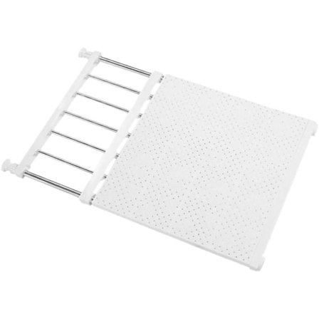 Justerbar hylla spänningsstång expanderbar stång garderob klädhängare DIY förvaringsorganisatör köksskåp garderob bokhylla