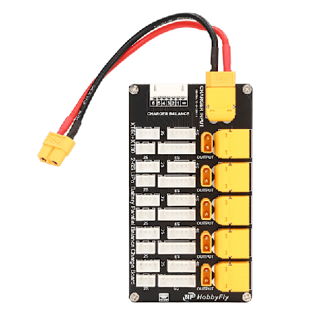 Lipo Batteriladebrett Parallell XT30 XT60 Plugg 2‐6S Litiumbatterier for IMAX B6 Lader