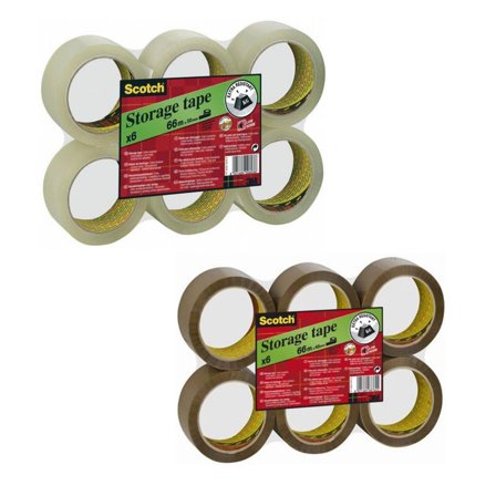 SCOTCH Packtejp 309 PP 50mmx66m klar - Lyreco - Emballage och lagerutrustning - Packtejper - Packtejp PP