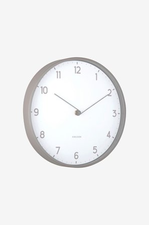 Karlsson - Väggklocka Sencillez - Grå - Väggklockor & bordsur - Från Homeroom