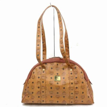 MCM Pre-owned, Pre-owned Coated canvas shoulder-bags Bruin, Dames, Maat:ONE Size
