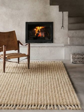 Ecco 160X230 Off White/Beige Wool Rug