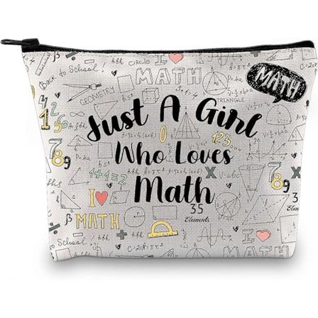 Rolig Matematikelsker Gave Som Elsker Matematik Makeup Taske Matematiklærer Kosmetiktaske Matematiske Grafik Gave (Som Elsker Matematik)