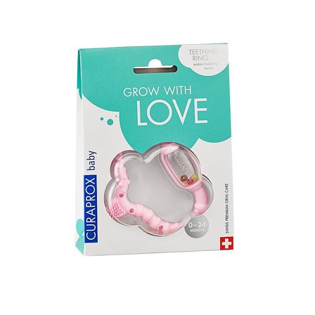 Curaprox Bidering Lyserød, Børn & Forældre, Legetøj, Bideringe