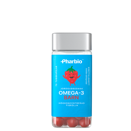 Pharbio Omega-3 Barn, 60 tyggekaplser