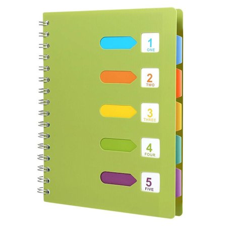 Notebook Index A5 Ring Binder Linjeret Dagbog Notesblok Spiral Notebook (240