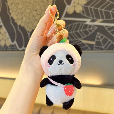 Sød lille dukke, par taske vedhæng, plyslegetøj dukke nøglering, dukke hæng