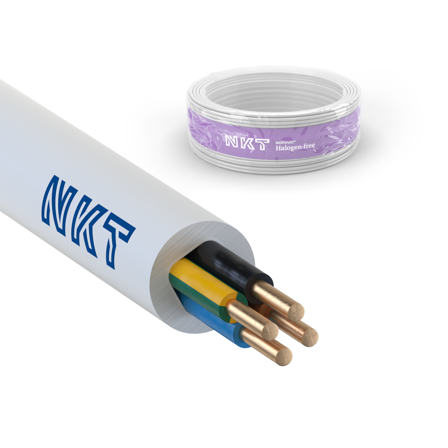 NKT EXQ XTRA Installationskabel 4G1.5 mm², 300/500V 100 m, ring, Anslutningsdon & kablar