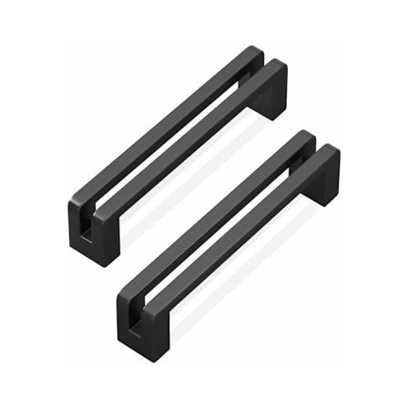 10 kappaletta keittiön kaapin vetimiä ruuveilla Sinkkiseos Ovikahva Keittiö Laatikon Ovikahva (Musta)