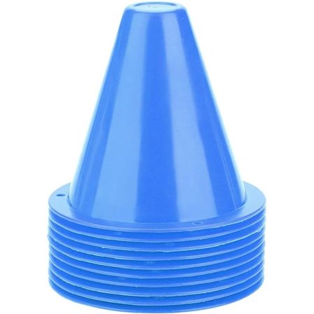 Fotballtreningskjegler, 10 stk treningskjegler for fotball