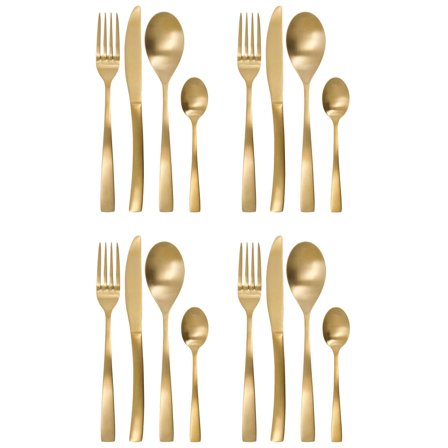 House doctor bestickset 16 delar, guld | Dukning & Servering > Bestick > Bestickset | Bagaren och Kocken