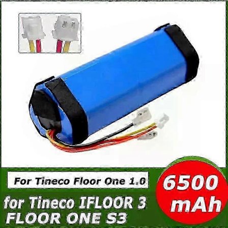 Gäller 100% original 6500mah för Tineco Floor One 1.0 Fw25m-01 Fw25w-01 Fw09010ecn Hf10e-01 Hf20e-01 S3-01 Dammsugare Batteri