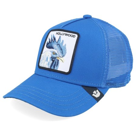 Goorin - Blau Trucker Cap - Kids Hollywood Rooster Mini Blue A-Frame Trucker @ Hatstore