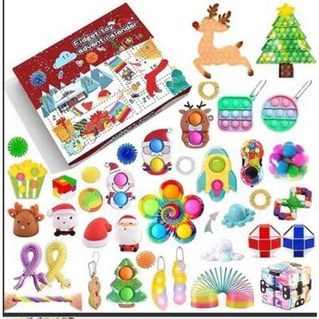 24 dage/sæt Fidget Legetøj Jule-adventskalenderpakke Anti Stress Legetøjssæt Stress Relief Figet Legetøj Blind Box Børnejulegave style 14