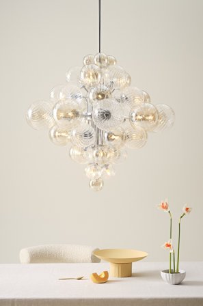 Jotex - ELECTRA (Field Unset) taklampe Ø 75 cm Krom - Kjøp Taklamper hos Jotex