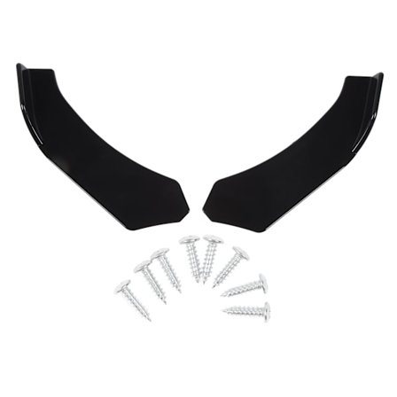 2 kpl etupuskurin huuli yleismaailmallinen kiiltävä musta 57cm vasen oikea puskurin huuli splittereitä siipiä ajoneuvoille