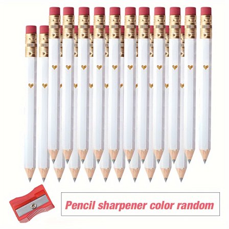 200 stk. Mini Party Blyanter Hvite Blyanter Små Hvite Blyanter Spill Bryllupsdusj Blyanter