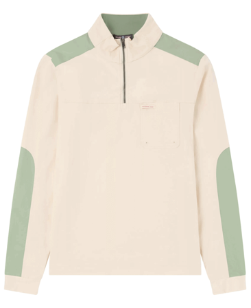 Amundsen Ditch-Hiker Pullover Mens Oatmeal/Faded Willow Green