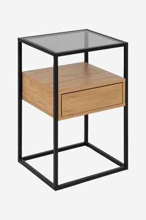 AC Design Furniture - Yöpöytä Rudolf - Harmaa - Yöpöydät - - Homeroom