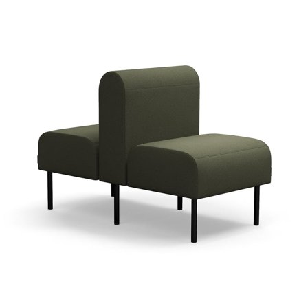 Modulares Sofa VARIETY, 1-Sitzer, doppelt, Stoff Blues CSII, olive