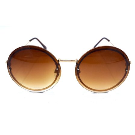 Brune runde solbriller - Rocky