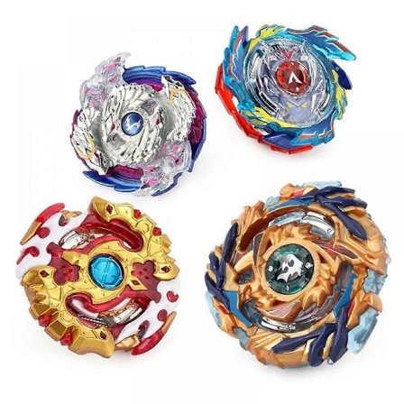 Beyblade Gyro Burst Battle Evolution Metal Fusion Angrebssæt med 4D Launcher Grip og Arena