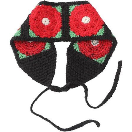 Hårscarf Blomstret Hårbånd Hovedbeklædning Cottagecore Strikket Strikket til Voksne Kreative Elegante Hovedbeklædninger