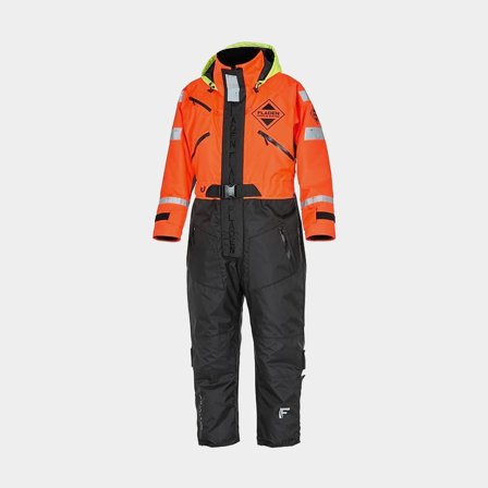 Floatation suit Fladen Fishing 848XR 50N, orange/black, Medium (70 - 90 kg)