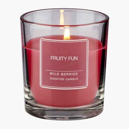 Doftljus i glas skogsbär