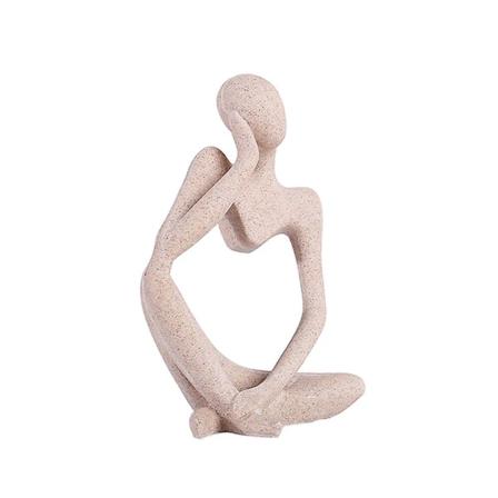 Hartsfigur Staty Tänkaren Figur Dekorativ Skulptur Abstrakt Europeisk Kontorsdekoration Dekoration Av Hemstaty