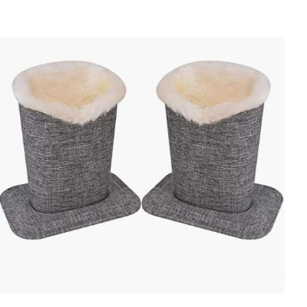 To myke, myke-forede briller med myk plysjfor