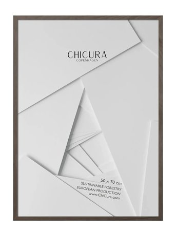 ChiCura | Wooden Frame - Dark Oak - Anti-Reflective Acrylic | 50X 70CM