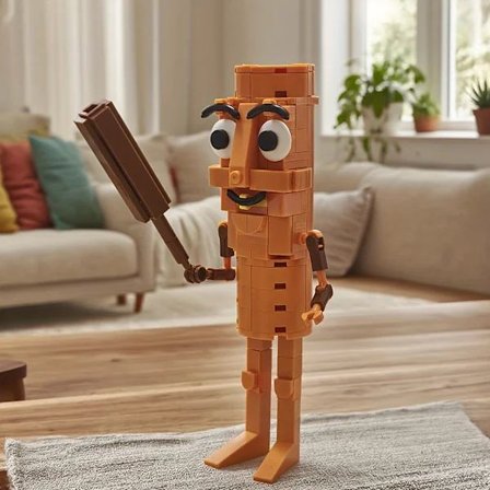 104/147 st Itali Brainrot Byggklossar Set - Tralalero Tralal & Tung Sahur Kreativt Plastklosssystem, Utmanande Modellbyggsats för... Stick Man