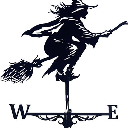 Vejrhane heks, nostalgi væg vejrhane heks have dekoration vindmølle KLB