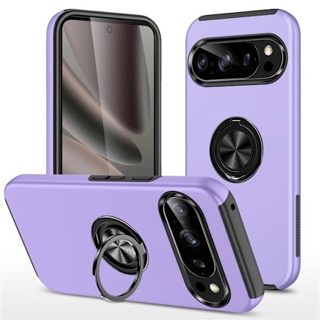 Google Pixel 10 Pro / Pixel 10 Skalsormenrengasjalustan hybridikotelo