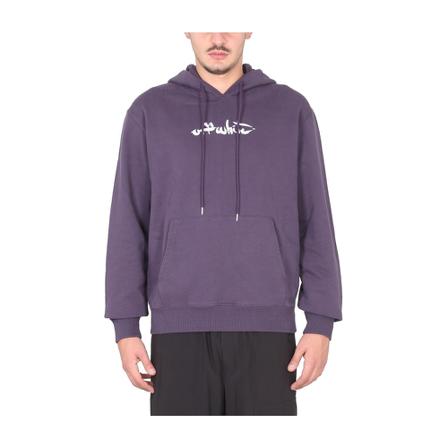 Off White Sweatshirts Lilla, Herre Hættetrøjer