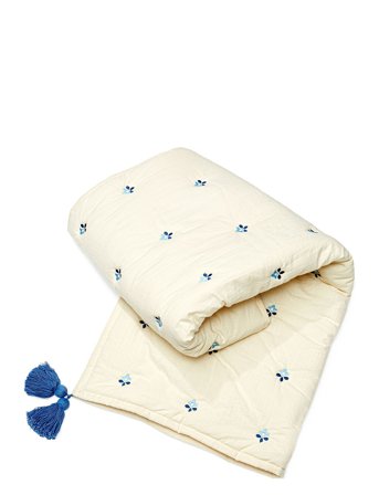 Cam Cam Copenhagen Kids Embroidered Blanket - Ocs - Cream - ONE SIZE