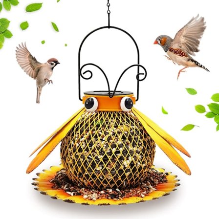 Fuglemater - Smijern bieform - Fuglematere for utendørs ville fugler, brukt til å dekorere og henge lykter i gårdsplasser, hager og utendørs,