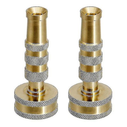 Messing Slangemunnstykke Twist 2-pakning Vanning Rengjøring Bil