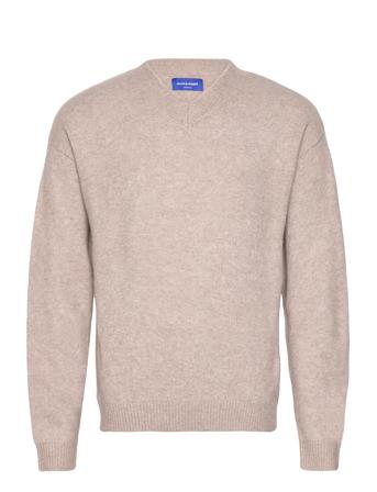 Jorollie Knit V-Neck Tops Knitwear V-necks Cream Jack & J S