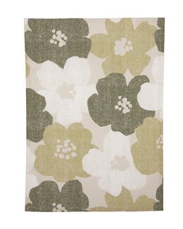 Viskestykke med blomster Lotta Grøn