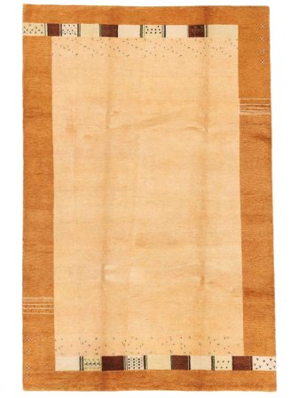 194X295 Tapis Gabbeh Indo Fine Moderne Orange/Marron (Laine, Inde) Carpetvista