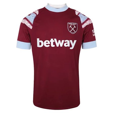 Store Black Friday Tilbud! 22-23 West Ham United Hjemmebanetrøje kortærmet fodboldtrøje